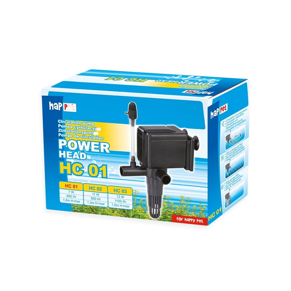 Happet Pompa cyrkulacyjna do akwarium Power head HC01 650l/h 7W.jpg